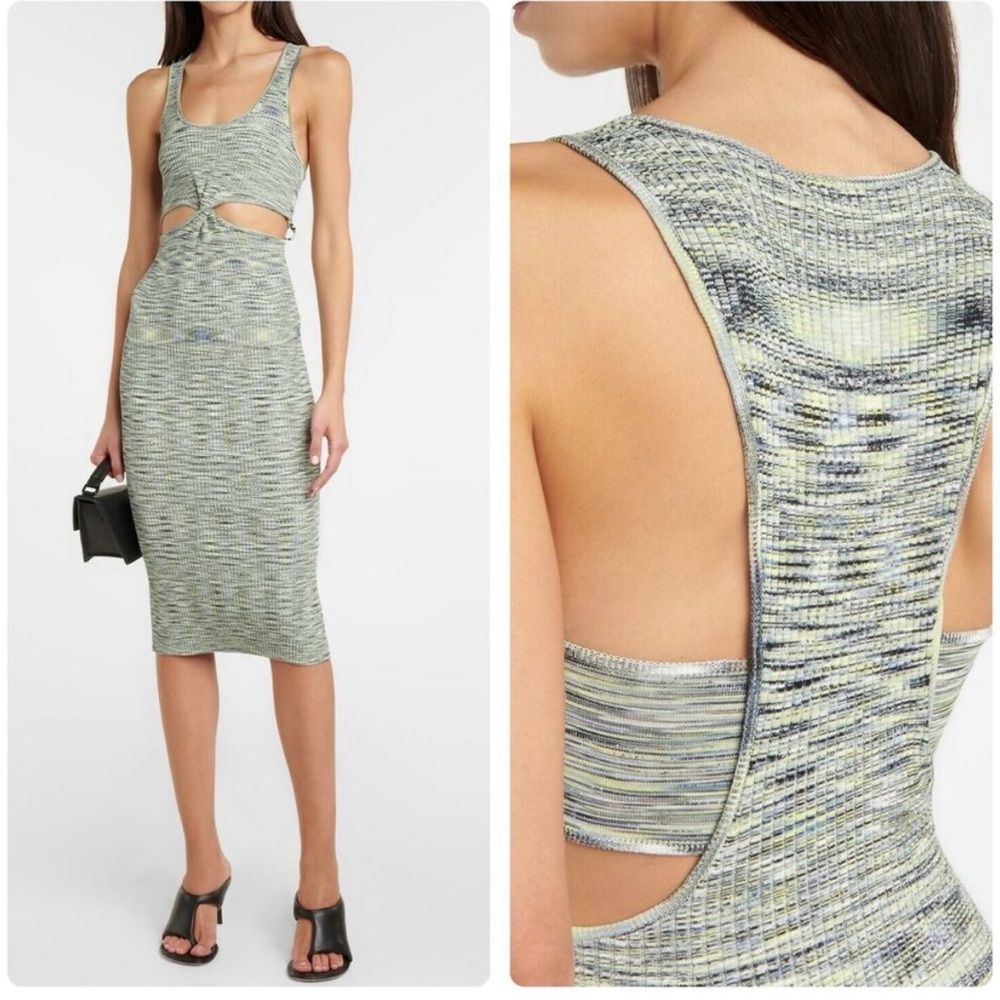 JONATHAN SIMKHAI Colleen Space Dye Cutout Tank Dress